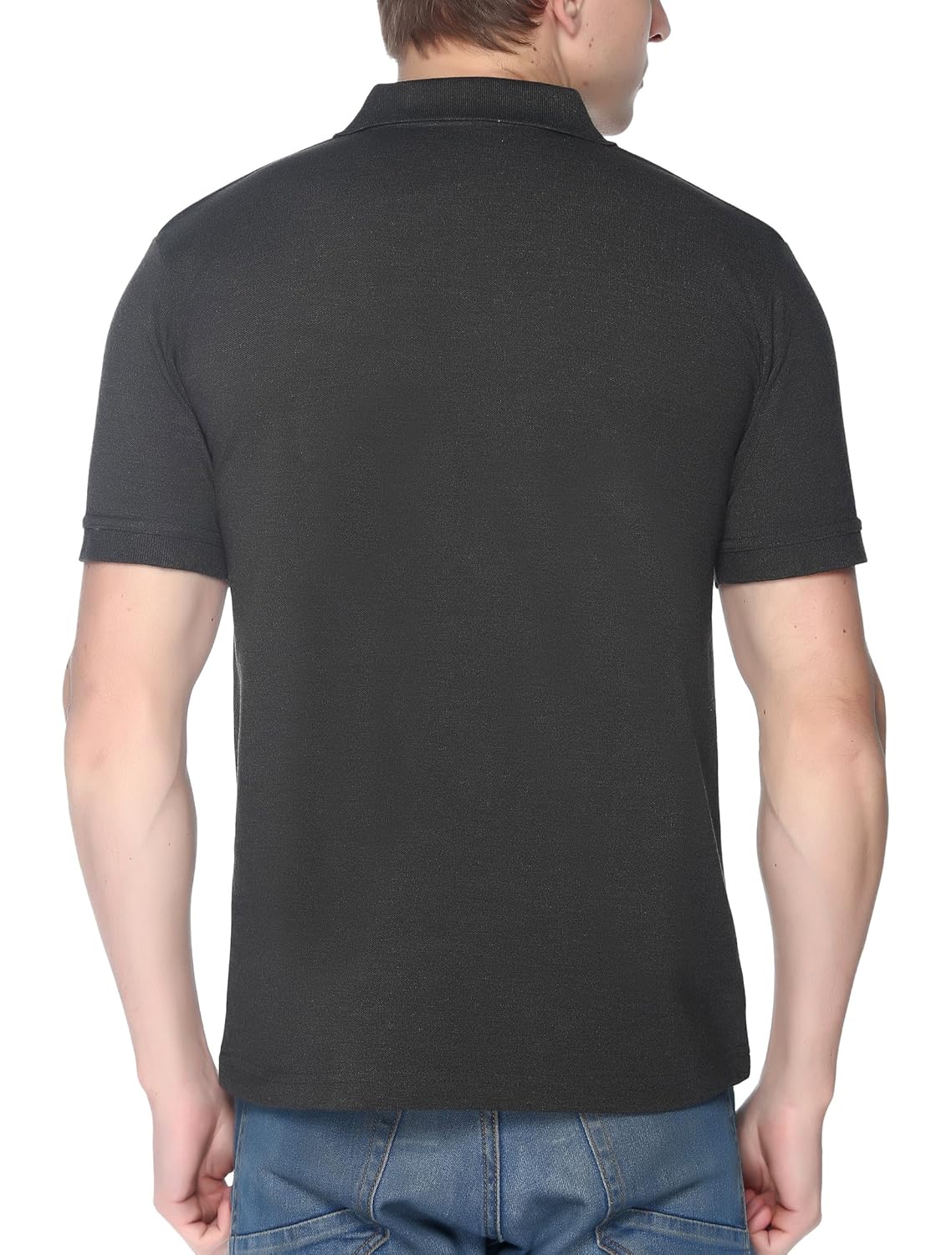 pikmee fastees half sleeve casual neck collar polo t-shirt for men