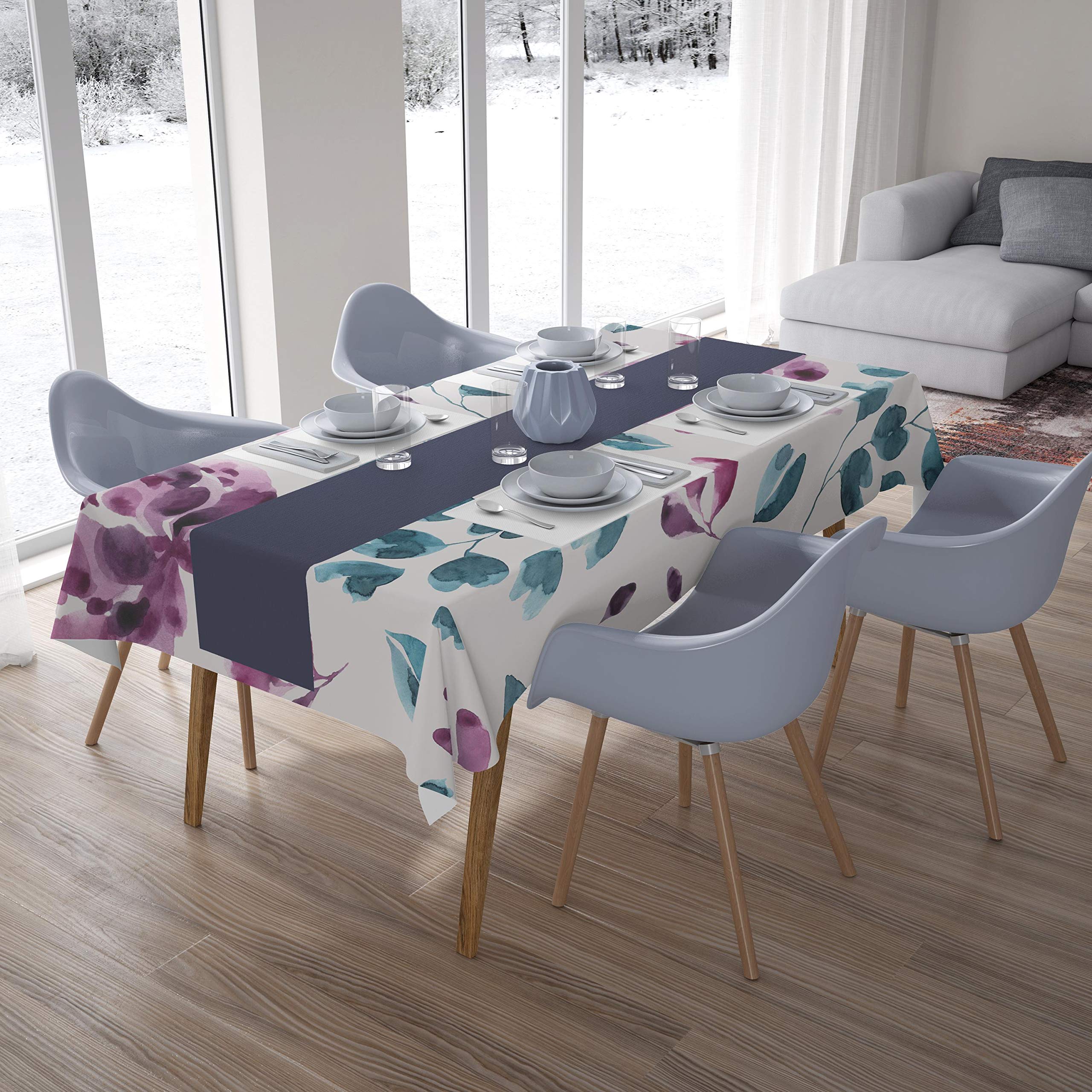 Bonamaison Kitchen Decoration, Tablecloth, Random Pattern, 140 x 200 Cm - Designed and Manufactured in Turkey