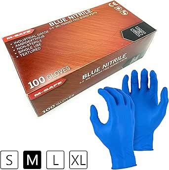 Amazon.com: M-SAFE Nitrile Disposable Gloves, 100 Count ...