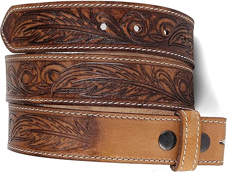 leather belt interchangeable buckle