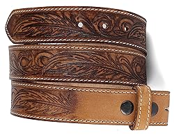 F&L CLASSIC Western Belt without buckle for men