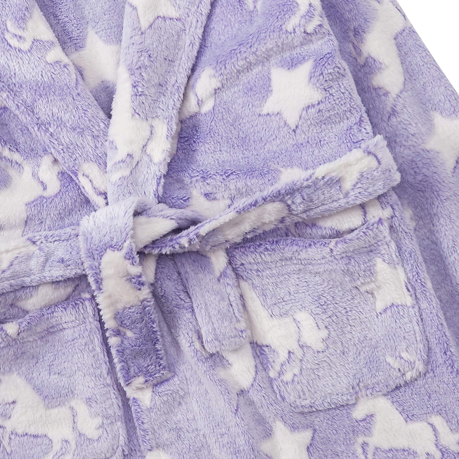 purple unicorn dressing gown