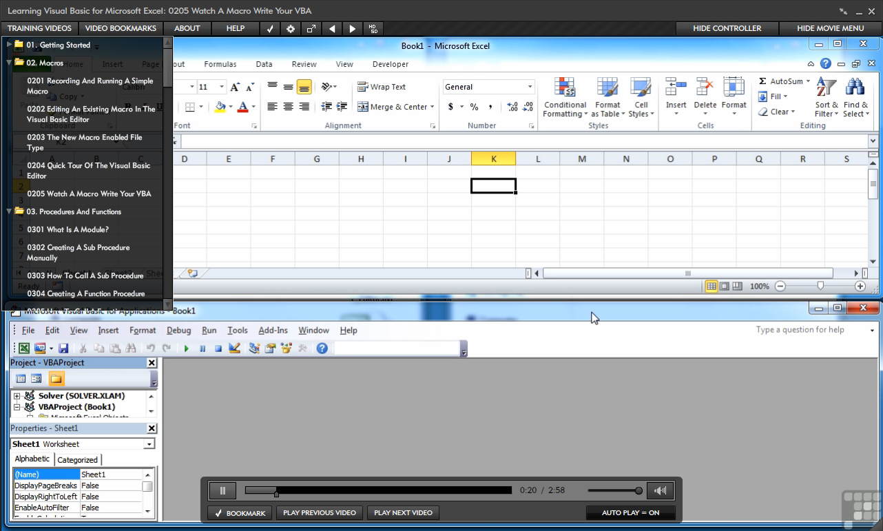 Learning Visual Basic for Microsoft Excel [Online Code] - Thumbnail 4