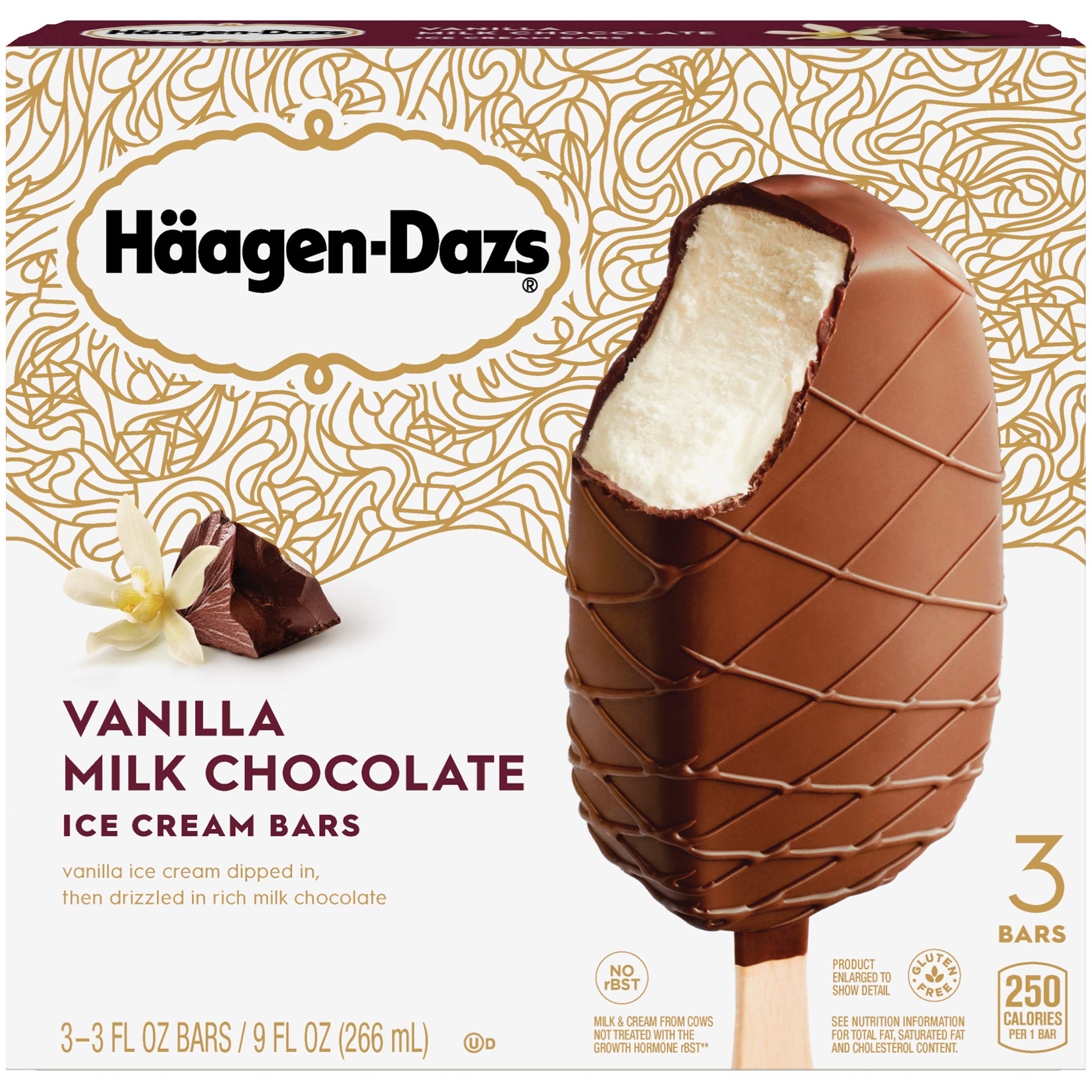 Haagen Dazs Vanilla Milk Chocolate Ice Cream Bar 3 Count Frozen Buy Online In Singapore At Desertcart 77027876