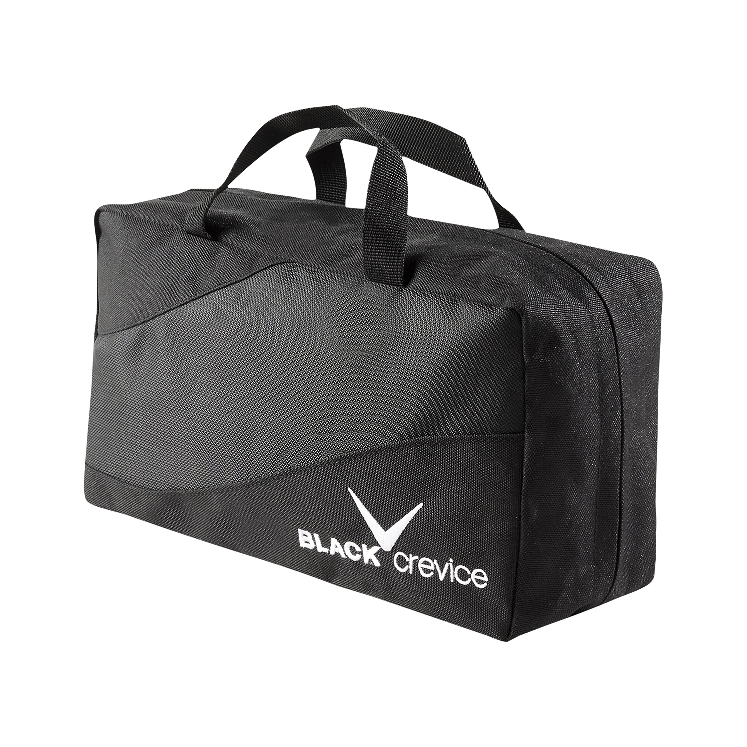 Black Crevice Toiletry Bag for Hanging, Cosmetic Bag with Mirror, Toiletry Bag with 3 Inner Pockets with Zip, Removable Compartment with 4 Pockets, 27 x 8 x 12 cm