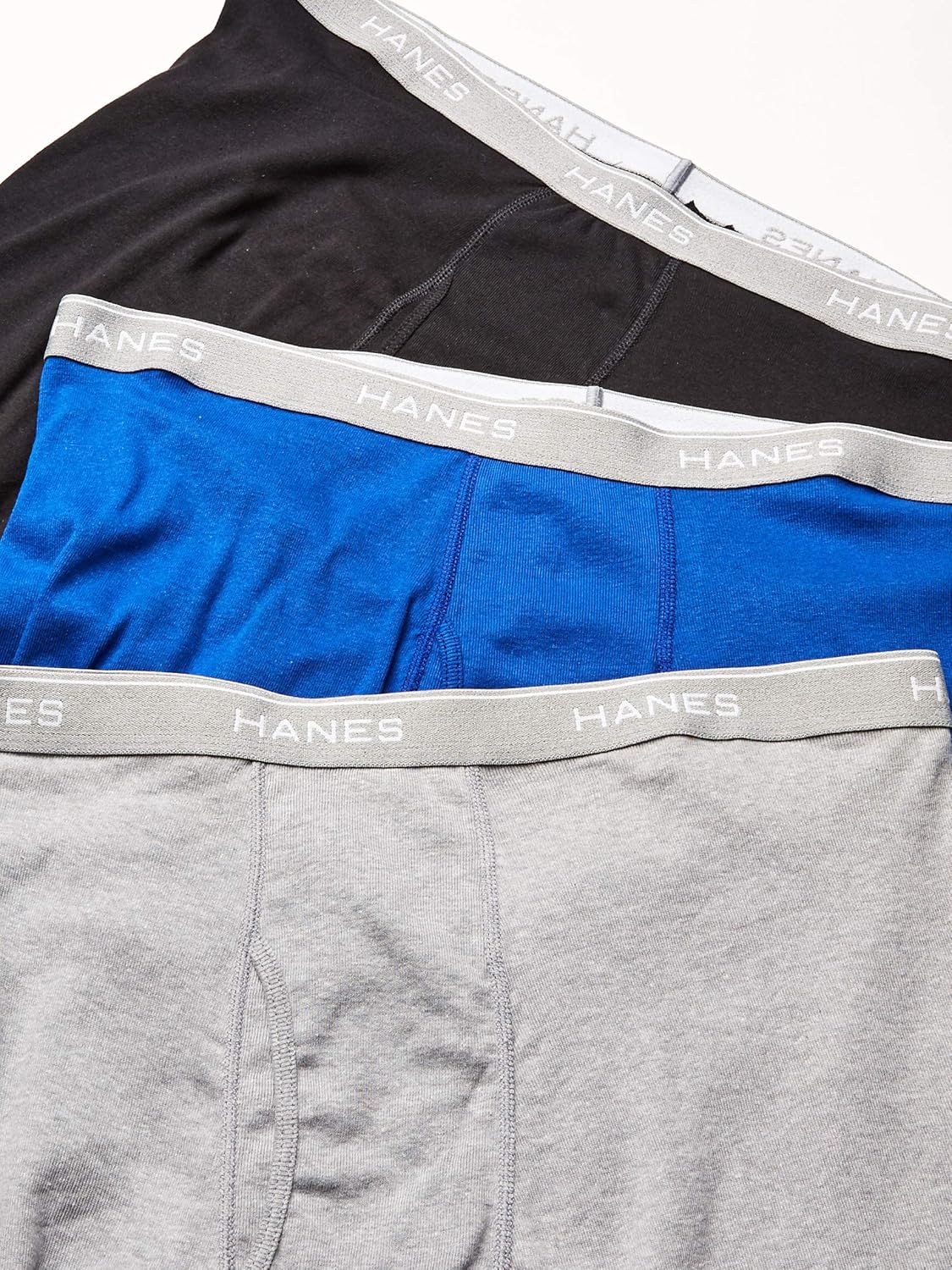 Hanes Men's Tagless Exposed Waistband Boxer Briefs at  Men’s Clothing store