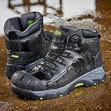 Apache Mercury Safety Boot Black Leather UK 9 Composite Toe Cap Midsole view 4