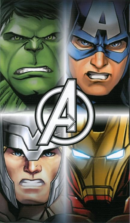 Serviette De Bain à Leffigie De Quatre Héros Disney Avengers Serviette De Plage En Coton