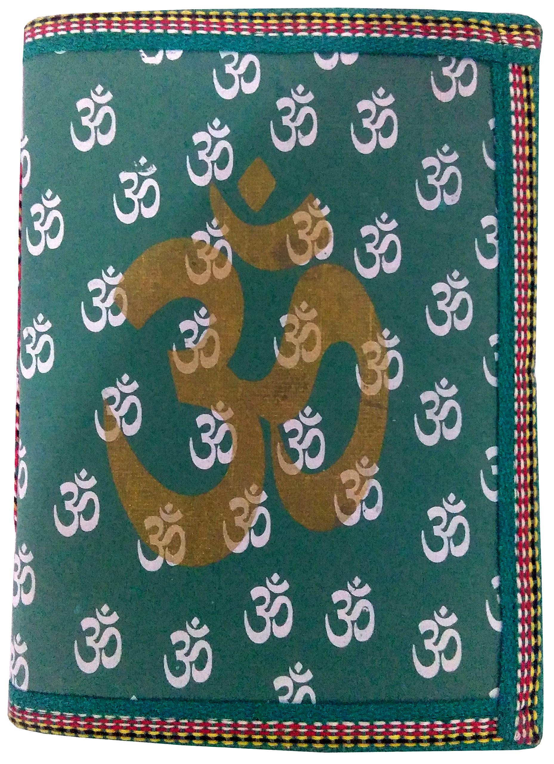 Purpledip Handmade Paper Journal 'Om, The Sound Of Vedas': Vintage Diary Notebook With Thread Closure (11489)