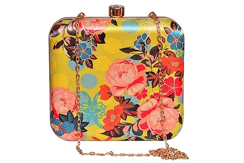 Sugarcrush women party wear Hand Box clutch purse with Detachable Sling Must Buy For Girls and Women
