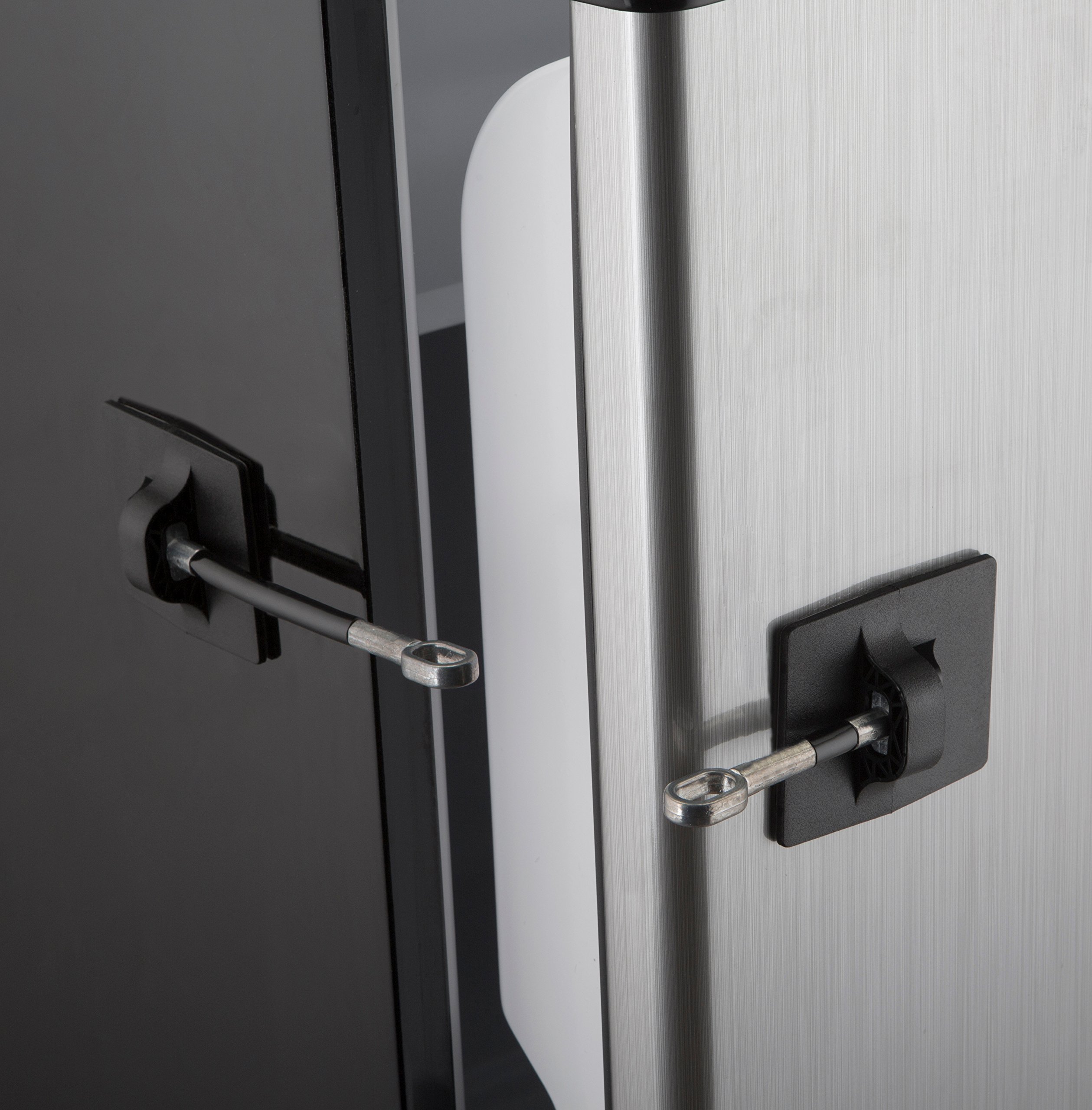 Computer Security Products Refrigerator Door Lock With Padlock, Black 610074257936 eBay