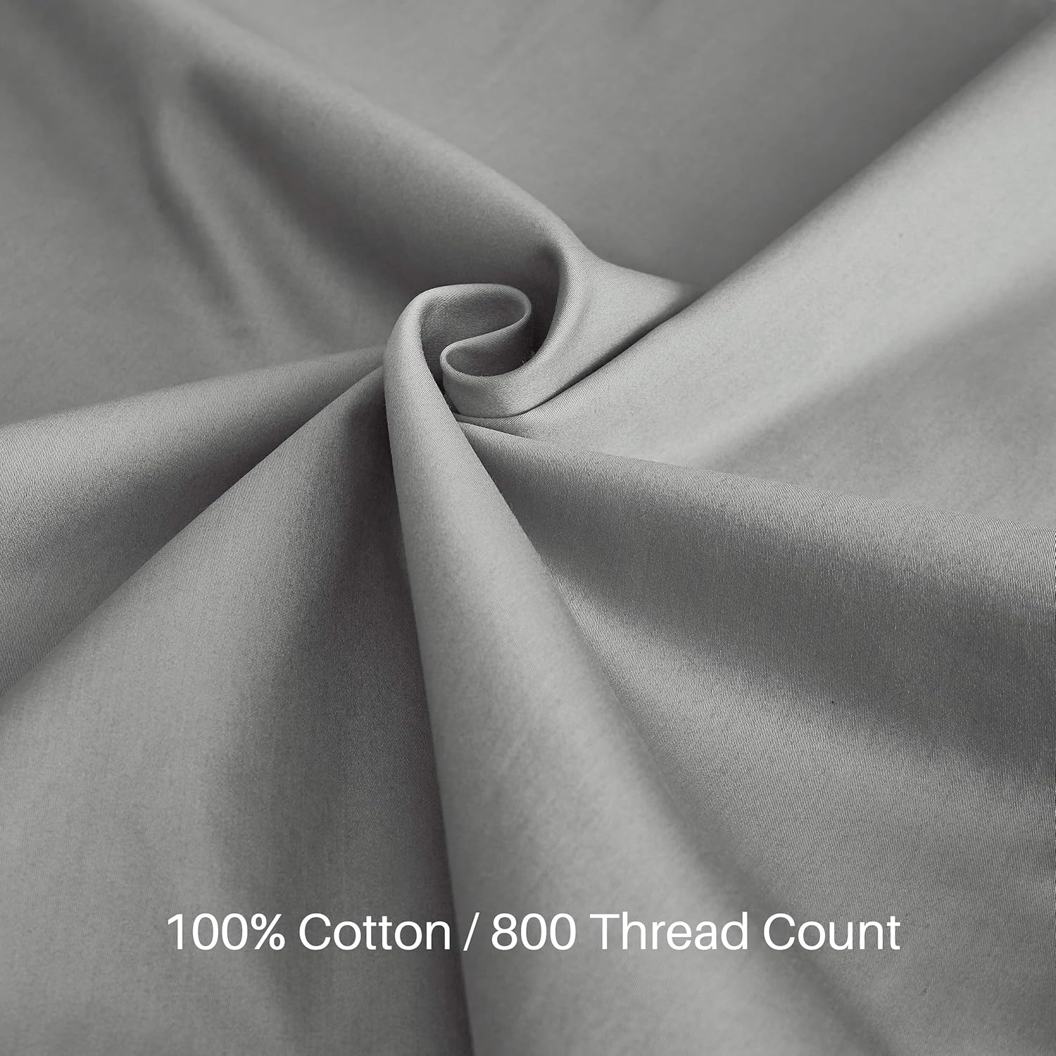 Oubonun Premium Body Pillow Cover (100 Percent Cotton, 800 Thread Count) - XL High Thread Count Body Pillowcase - Luxury 21 x 54 Body Pillow Case - Light Grey Long Body Pillow Cover - Long Pillow Case: Home & Kitchen