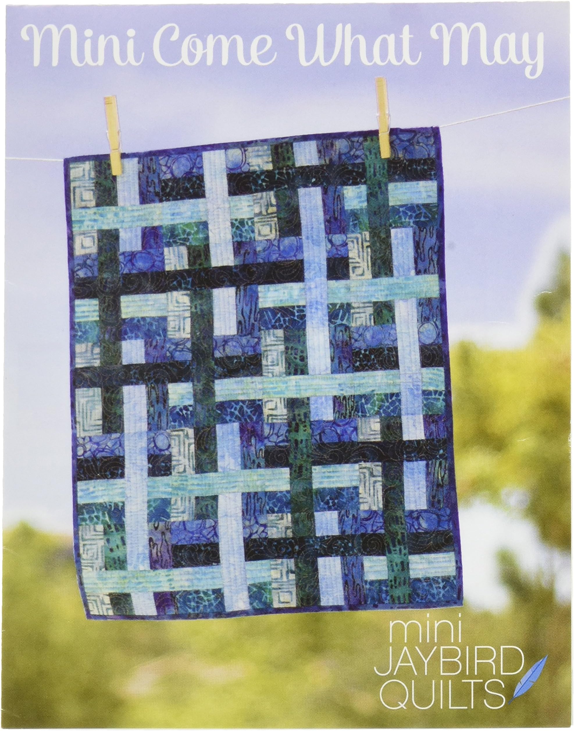 JaybirdQuilts Mini Come What May, Blue, by The Yard