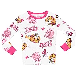 Paw Patrol Girls Pajamas 4 White