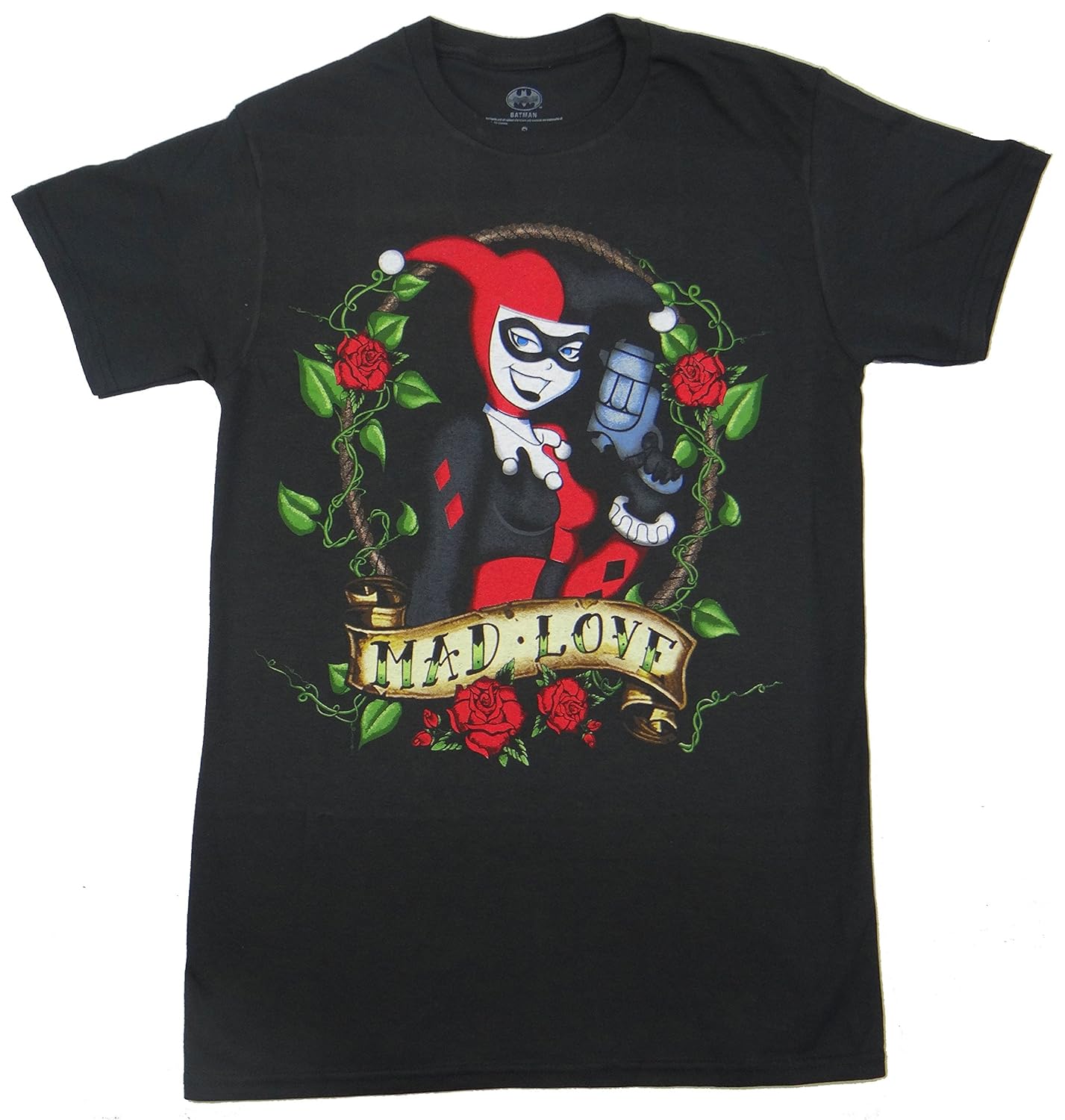 Harley Quinn MAD Love Tee Shirt Medium Amazon.co.uk Clothing