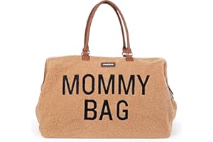 Childhome The Original Mommy Bag, Large Baby Diaper Bag, Hospital Bag, Large Travel Tote Bag, (Teddy Brown)