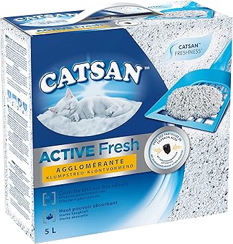 Catsan Active Fresh Litiere Minerale Agglomerante Pour Chat 5l Amazon Fr Animalerie