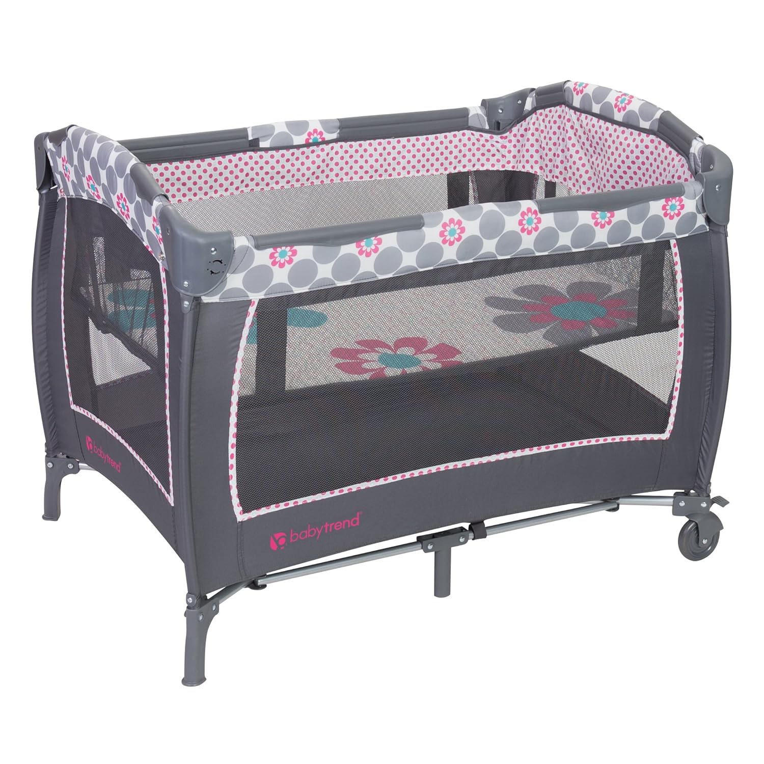 Baby Trend Lil Snooze Deluxe 2 Nursery Center, Daisy Dots