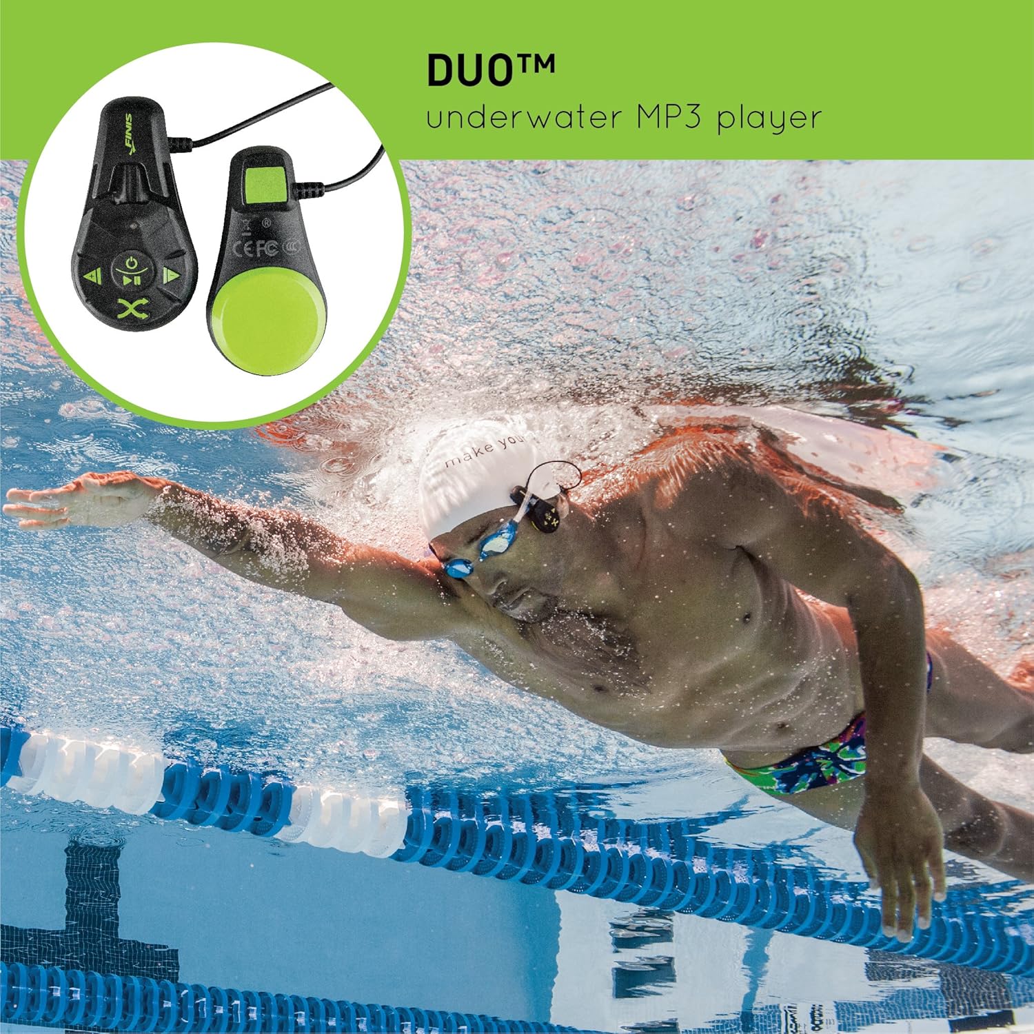 FINIS Duo Underwater Bone Conduction MP3 Player: Sports & Outdoors