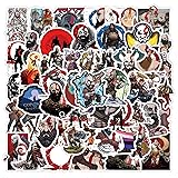 63Pcs God of War II Game Anime Stickers