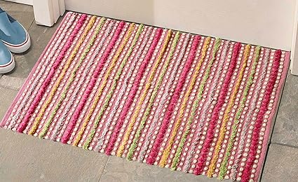 The Home Talk Cotton Rug, Pink