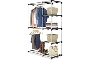 Whitmor Modern Industrial Freestanding Closet Organizer