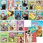 T MARIE 40 Funny Animal Postcards - Bulk Thinking of You Postcard Pack for Kids, Students, Friends, Teacher and More - Say Hello, Thank You or I Miss You with Cute Note Cards