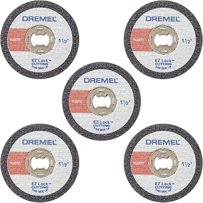 Dremel EZ476 1 1/2 Inch EZ Lock Rotary Tool Cut Off Wheels 5 Pack