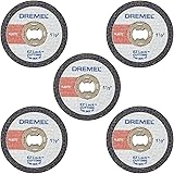 Dremel EZ476 1 1/2-Inch EZ Lock Rotary Tool Cut-Off Wheels For Plastic - 5 pack