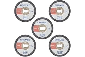 Dremel EZ476 1 1/2-Inch EZ Lock Rotary Tool Cut-Off Wheels for Plastic - 5 Pack