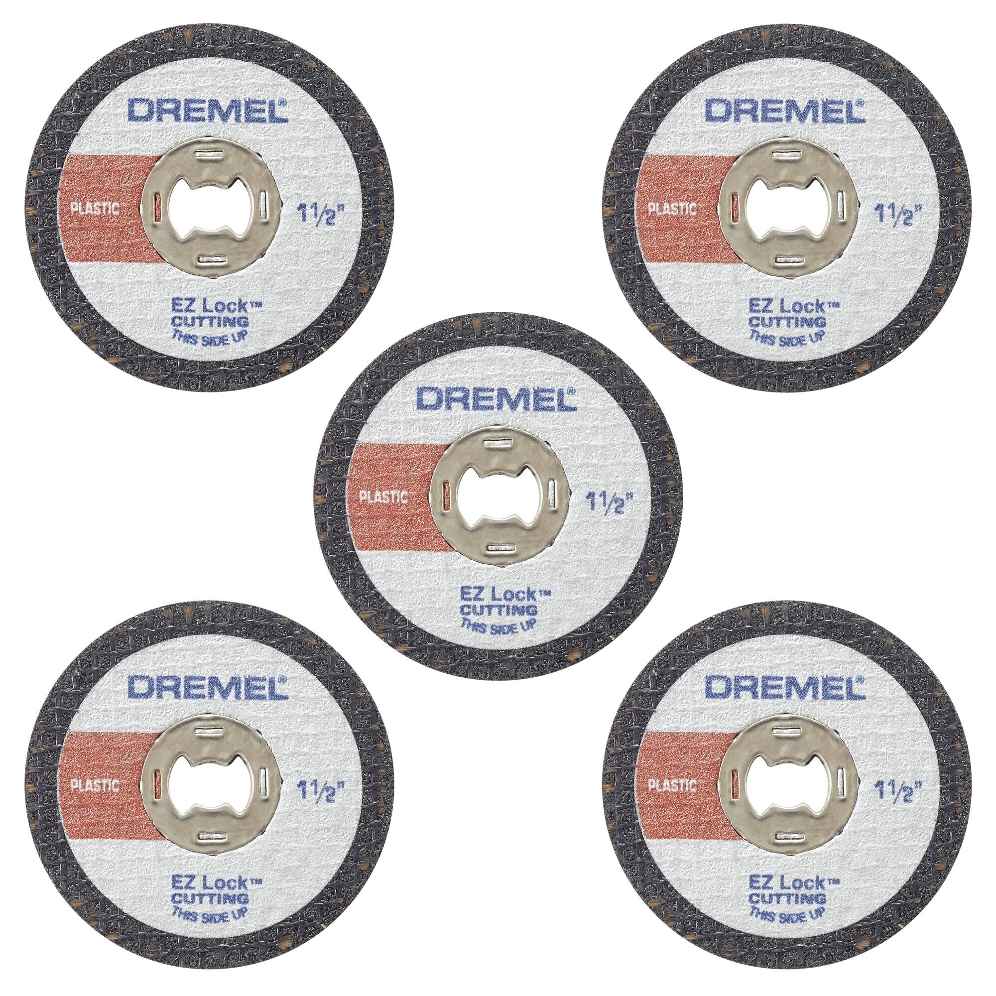 Dremel EZ476 1 1/2-Inch EZ Lock Rotary Tool Cut-Off Wheels for Plastic - 5 Pack