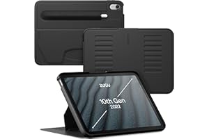 ZUGU CASE for iPad 10.9 Inch Case iPad 10th Generation Case (2022) | Slim Protective Case | Magnetic Stand & Sleep/Wake Cover 10th Gen iPad Case | Model #s A2696, A2757, A2777 | Stealth Black