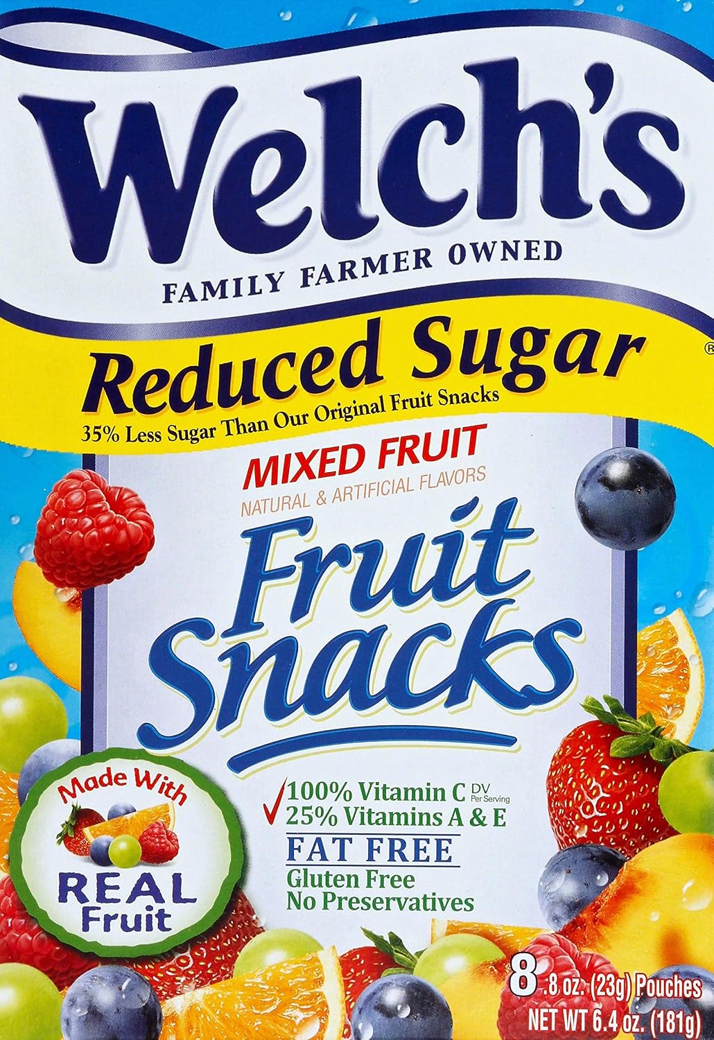 Welch's Fruit snacks mixed Fruit #3 (034856221982)