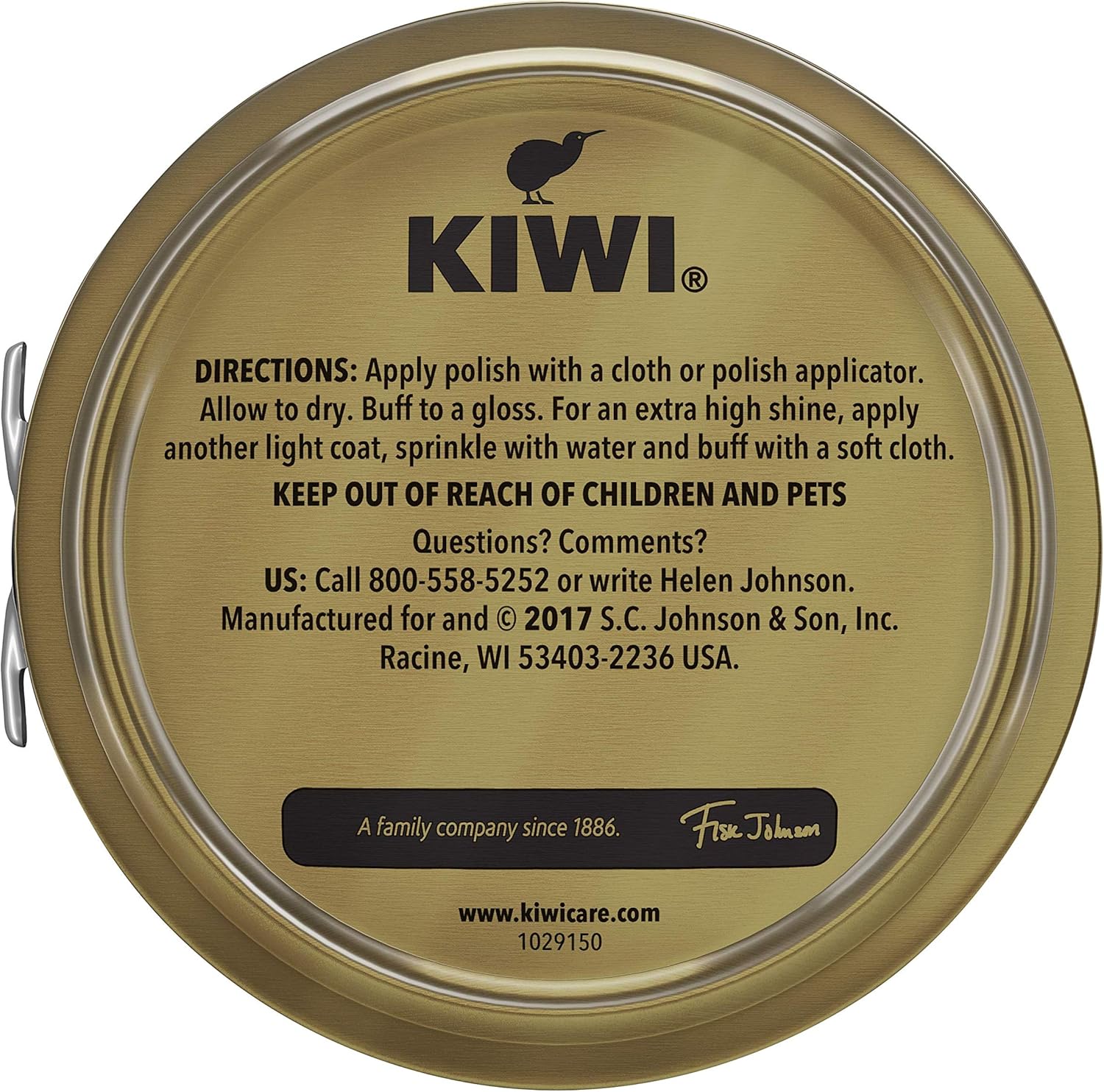 KIWI Black Parade Gloss Shoe Polish and Shine | Leather Shoe Care for Dress Shoes and Boots | Carnuba Wax | 2.5 Oz: Clothing