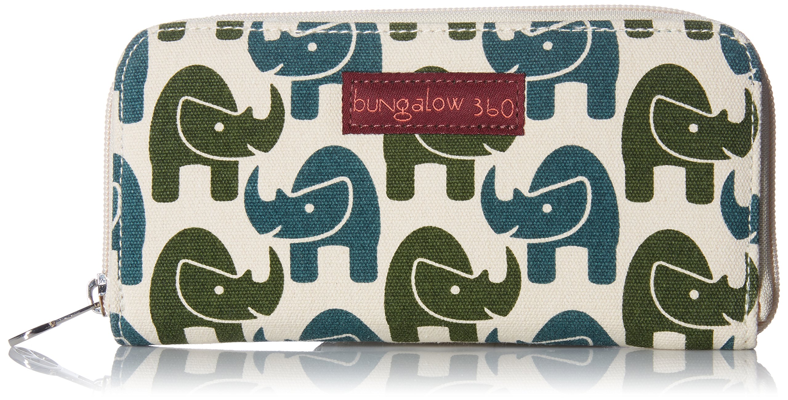 Bungalow 360 Zip Around Wallet (Rhino)