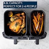 Tefal Easy Fry Dual Drawer Air Fryer EY90JDG0 Stainless Steel 8.3L view 4