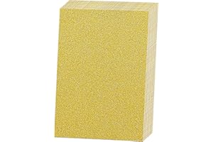 SALEMAR Gold Glitter Paper Cardstocks Sparkling Cardstocks for Cricut, Glitter Paper for Creating Greeting Cards, Cake Toppers, Wedding Crafts, 250Gsm, 10 Sheets(Gold)