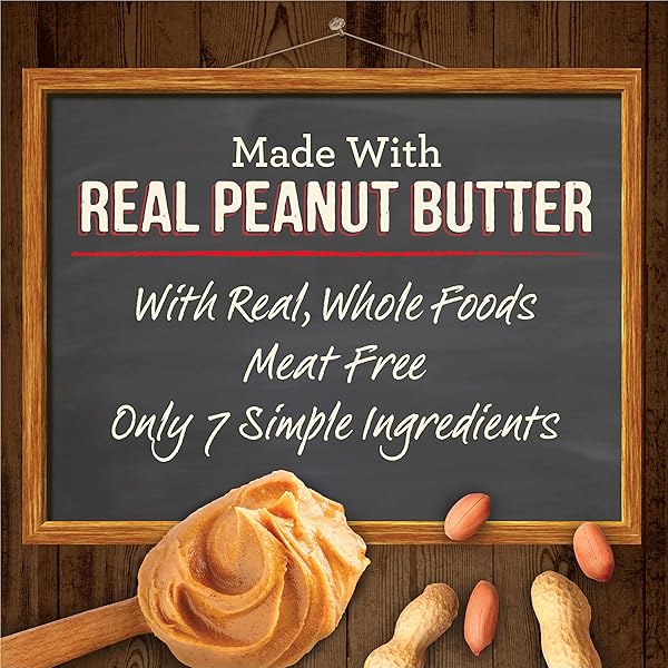 MERRICK OVEN BAKED DOG TREATS, NATURAL COOKIES FOR DOGS, PAW’SOME P’NUT BUTTER COOKIE WITH REAL PEANUT BUTTER – 11 OZ. BAG
