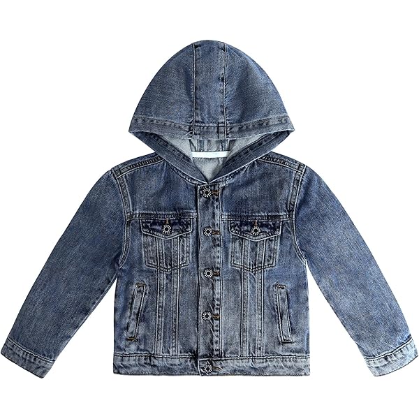 Amazon.com: DOINLINE Boys Jean Jacket Kids Hooded Denim Jackets
