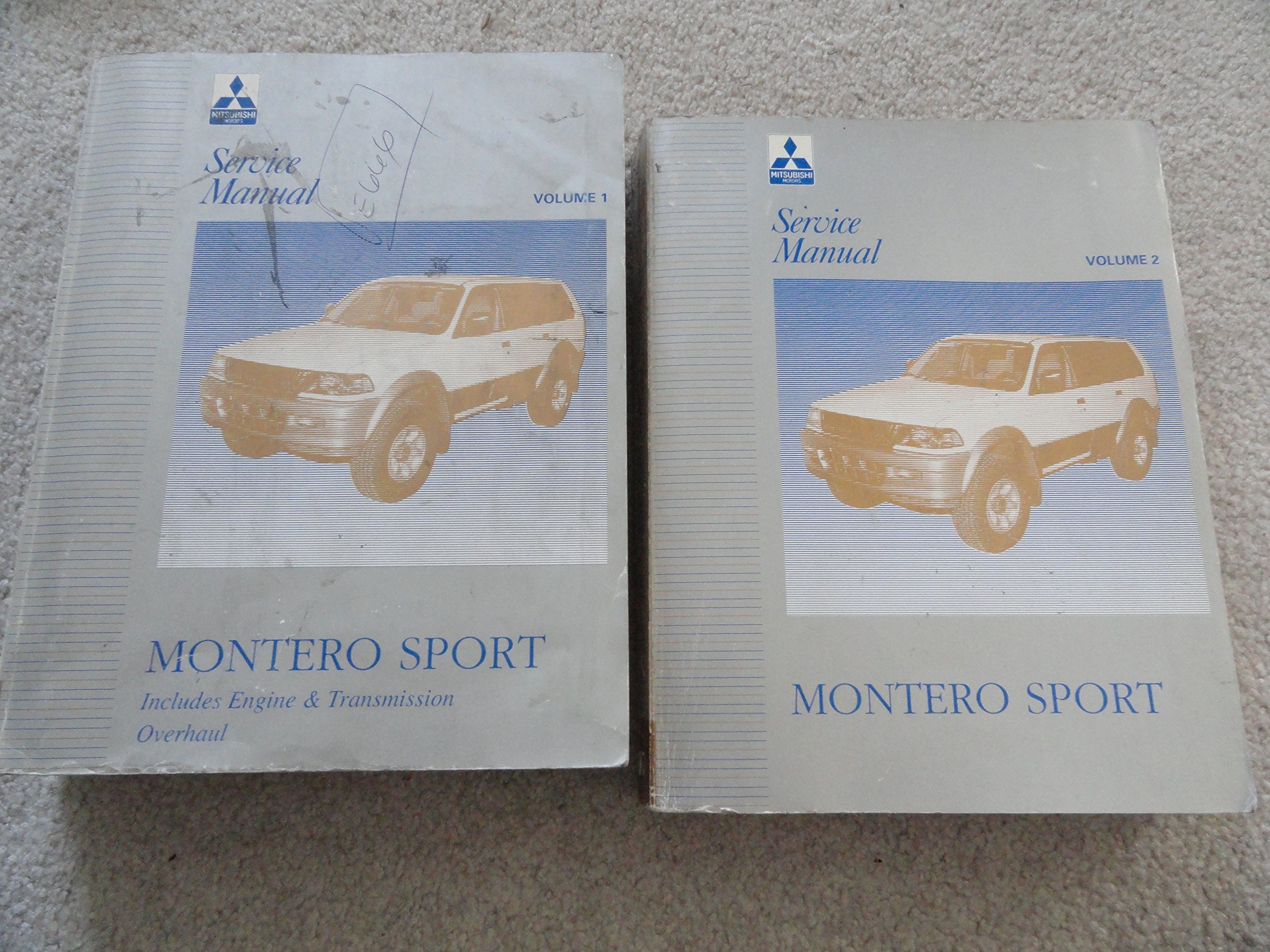 1997 Mitsubishi Montero Sport Service Repair Manual - Two Books Paperback –  1997