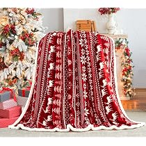 Amazon.com: Christmas Sherpa Fleece Throw Blanket, Fuzzy Plaid Cozy Fluffy Throws  Blankets for Couch Soft Twin Red Bedding Sofa Flannel Plush 50x60 : Home  u0026 Kitchen