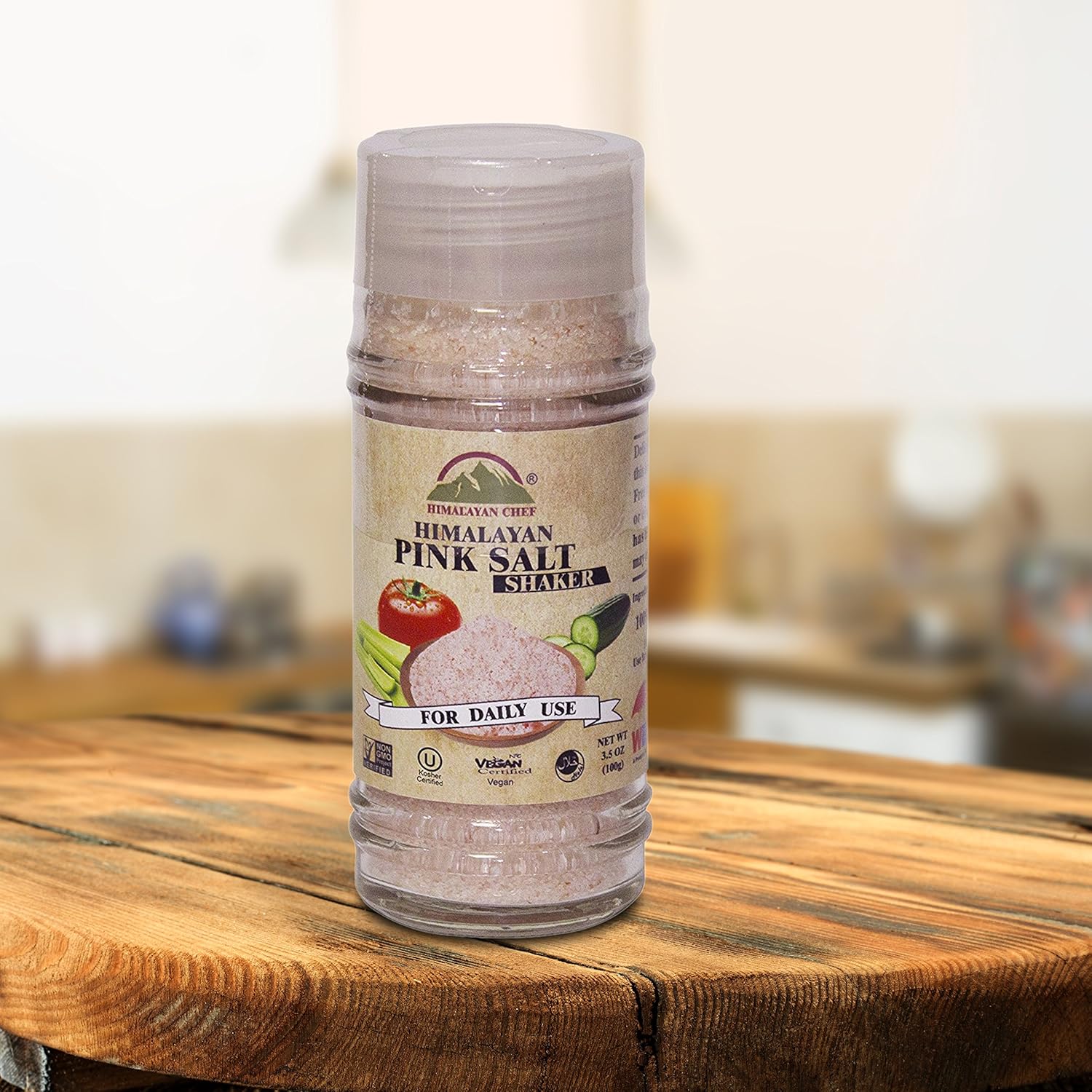 Himalayan Chef Pink Salt Shaker, 3.5 Ounce Fine Grains: Prime Pantry