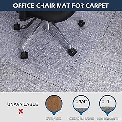 SALLOUS Chair Mat for Carpet, 36" x 48" Office