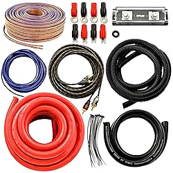 Car Audio 1/0 Gauge Flexible Wire & Cable Complete