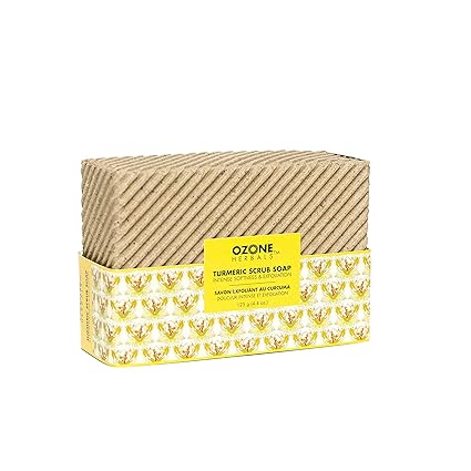Ozone Herbals Turmeric Scrub Soap, 127g