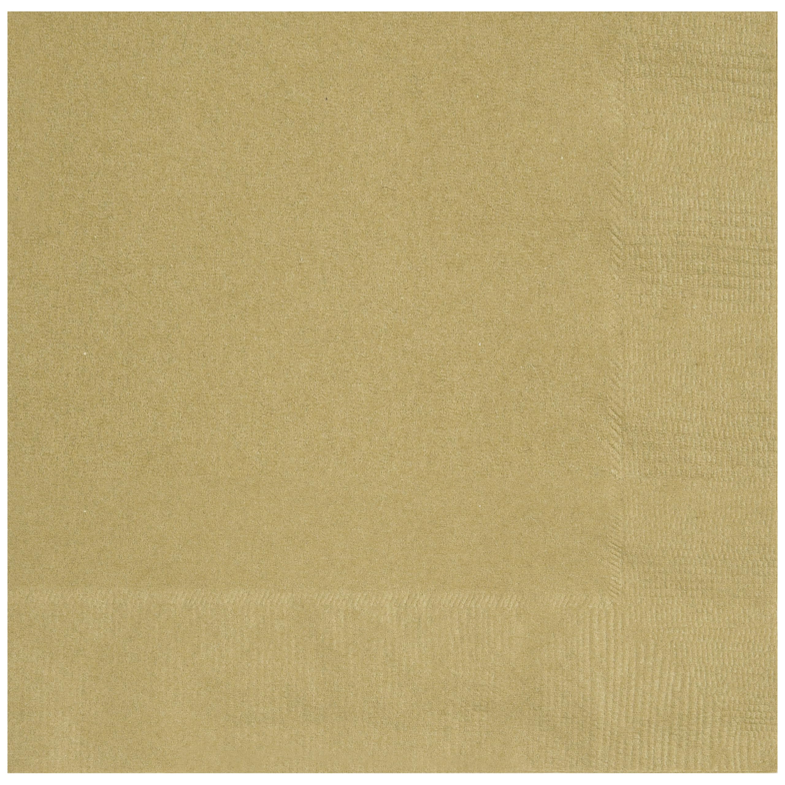Unique 80762 - Paper Napkins - 16.5 cm - Gold Colour - 50 Count (Pack of 1)