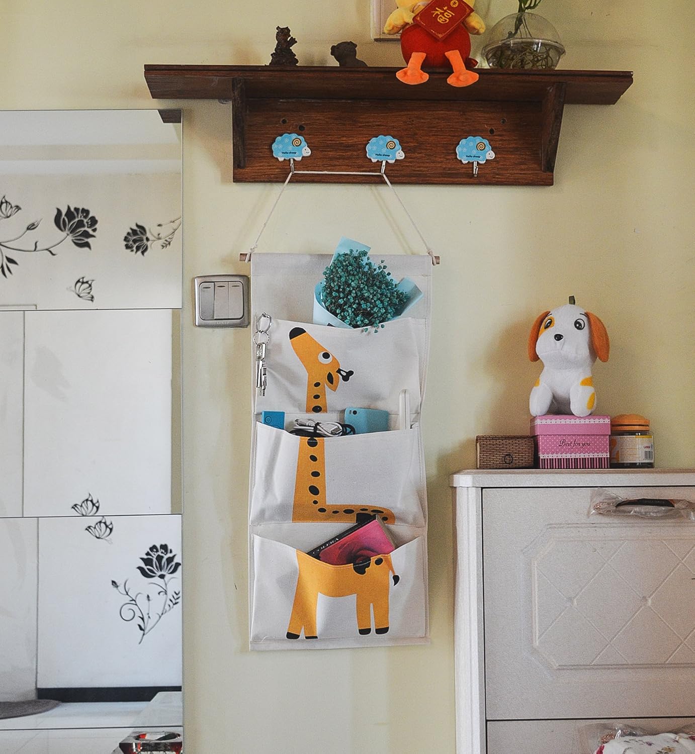 HilltopToCloud Organizador de Pared Colgantes para Puerta Almacenaje