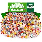Bulk Hard Candy Variety Pack - 5 Pound Assorted Candy Mix (Approx. 400 Pieces) Individually Wrapped Classic Fruit &amp; Mint Flavored Candies - For Parties, Candy Bowls, Offices, Pi&ntilde;ata Fillers, Holidays &amp; Treats