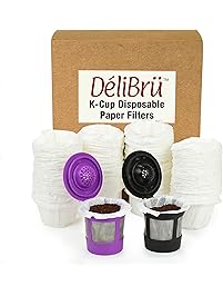 Optional Disposable Paper Filters for Reusable K Cups (300/Box) Fits All Brands
