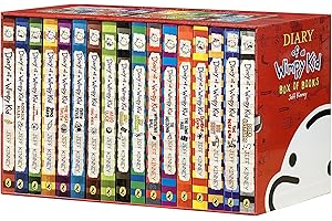 HUNNEE A Library of a Wimpy Kid 17 Boxed Complete Collection Series, 1-17 paperback Edition Set,